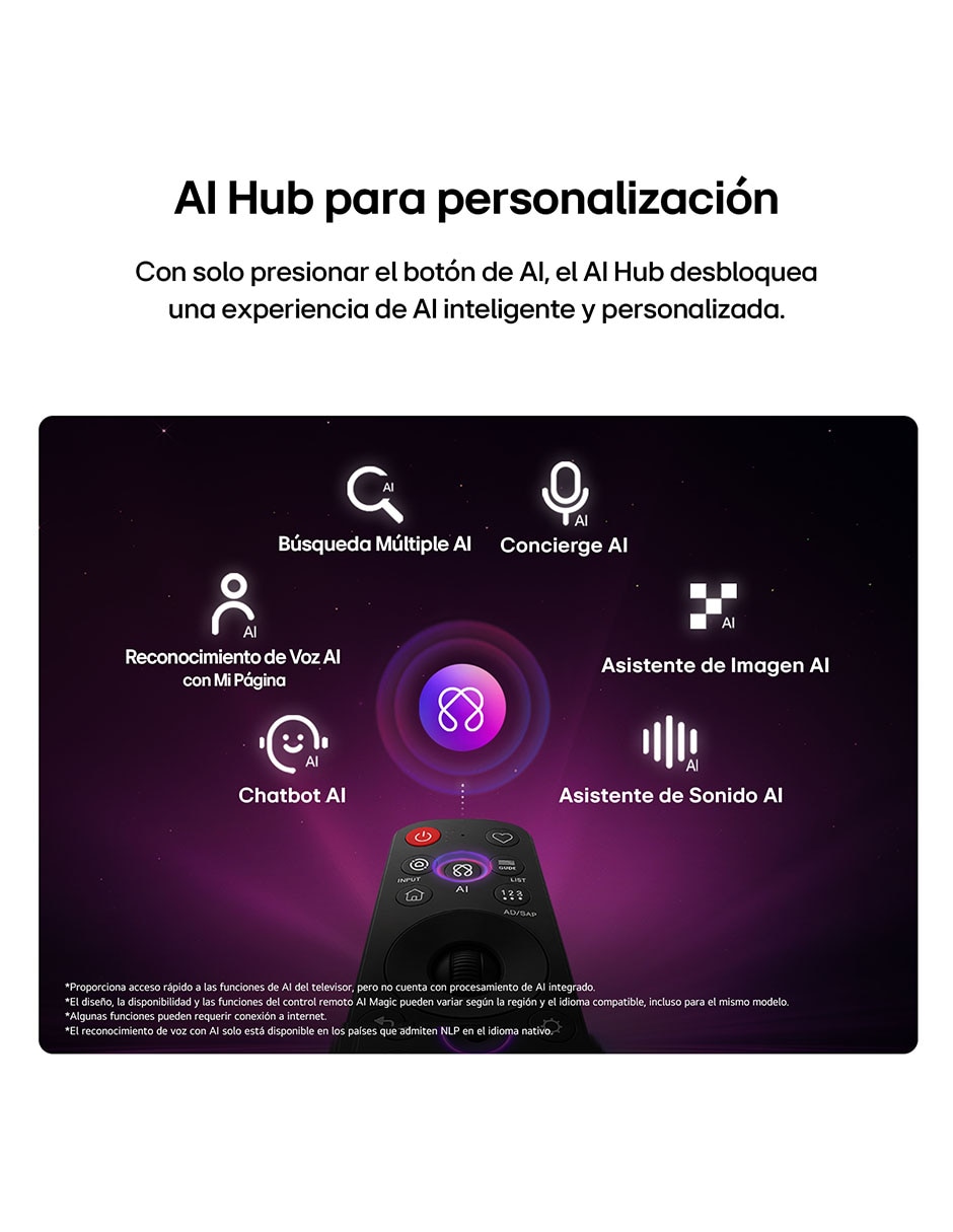 Pantalla Smart TV QNED de 100 pulgadas 4K/UHD 100QNED85BS con evo AI Pantalla Smart TV QNED de 100 pulgadas 4K/UHD 100QNED85BS con evo AI