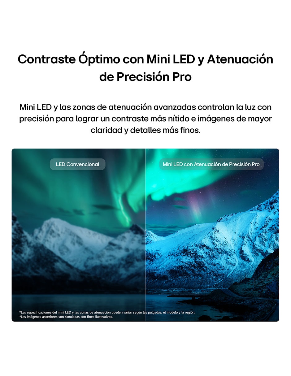Pantalla Smart TV QNED de 100 pulgadas 4K/UHD 100QNED85BS con evo AI 10