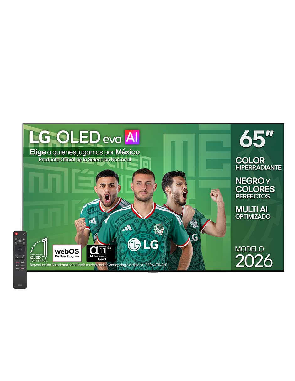 Pantalla Smart TV OLED 65 puadas 4K OLED65G6PSA con evo AI 1