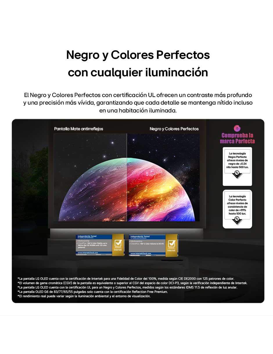 Pantalla Smart TV OLED 65 puadas 4K OLED65G6PSA con evo AI 11