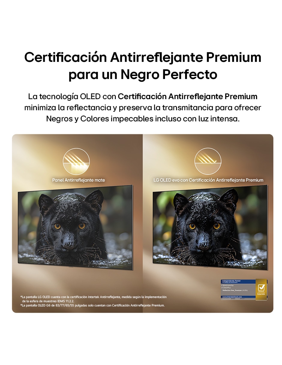 Pantalla Smart TV OLED 65 puadas 4K OLED65G6PSA con evo AI 15