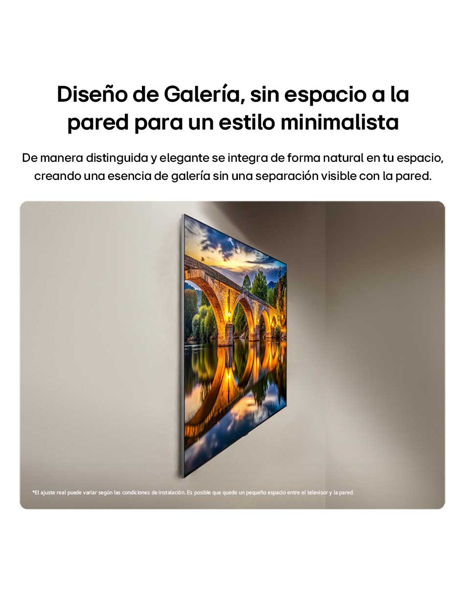 Pantalla Smart TV OLED 65 puadas 4K OLED65G6PSA con evo AI 8