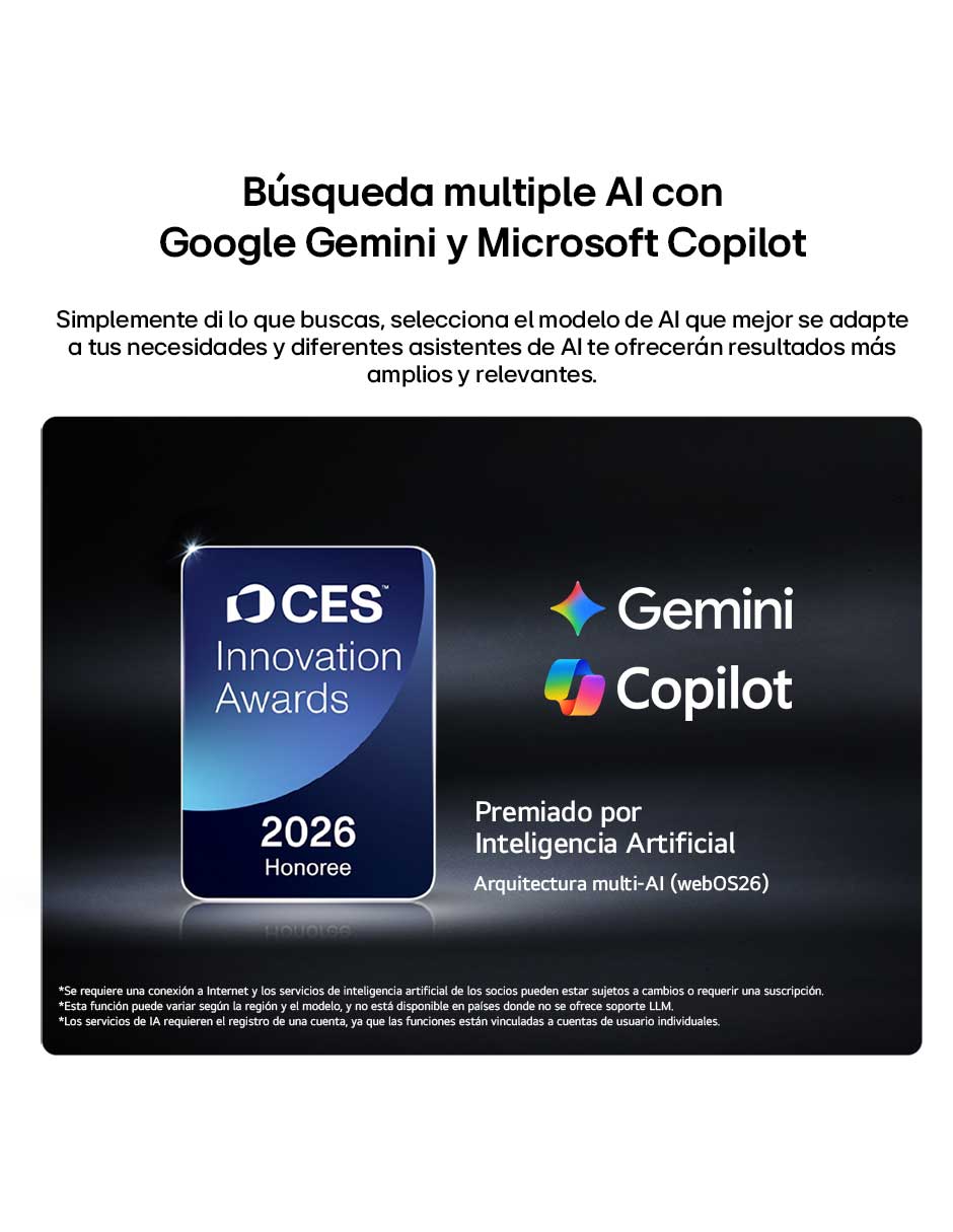 Pantalla Smart TV OLED 65 puadas 4K OLED65G6PSA con evo AI 10