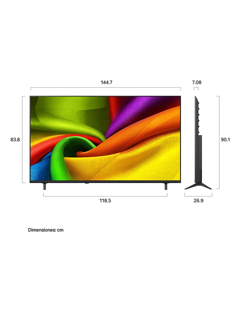 Pantalla Smart TV NanoCell 65 pulgadas 4K/UHD 65NU850BPSA con AI webOS 14