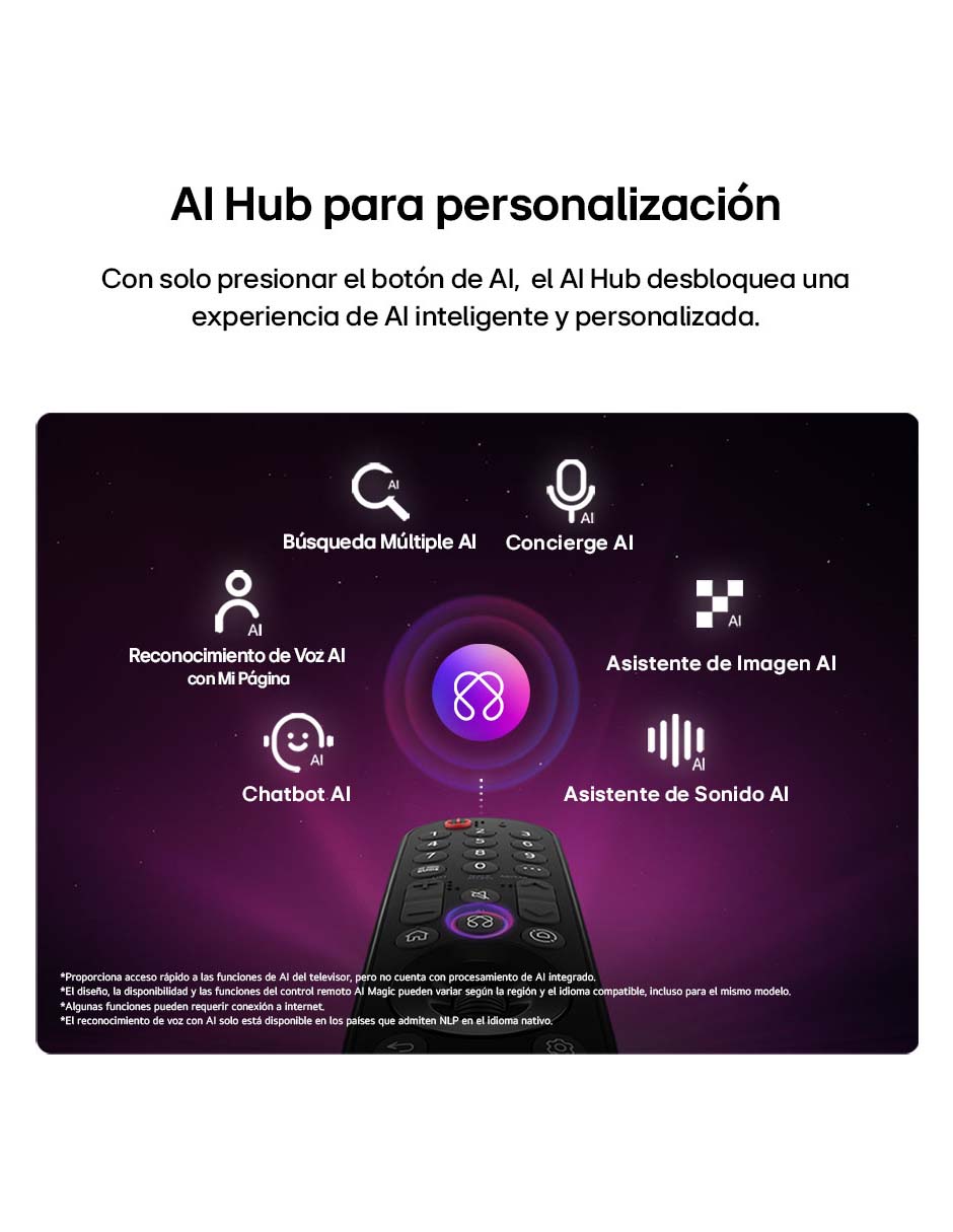 Pantalla Smart TV OLED de 97 puadas 4K/UHD OLED97G6PSA con WebOS con evo AI 5