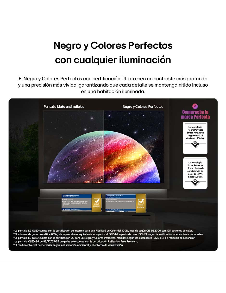 Pantalla Smart TV OLED de 97 puadas 4K/UHD OLED97G6PSA con WebOS con evo AI 6