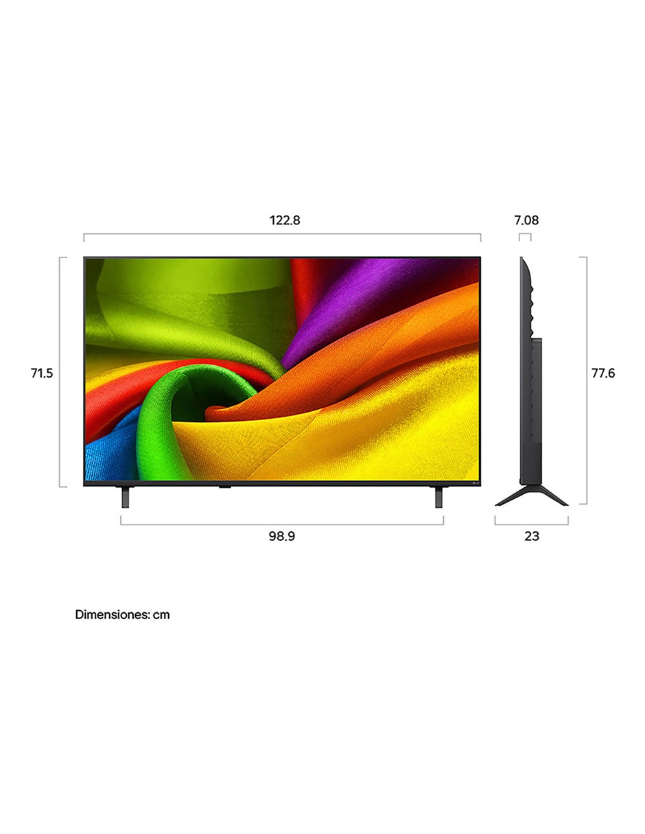 Pantalla Smart TV NanoCell 55 pulgadas 4K/UHD 55NU850BPSA con AI webOS 14