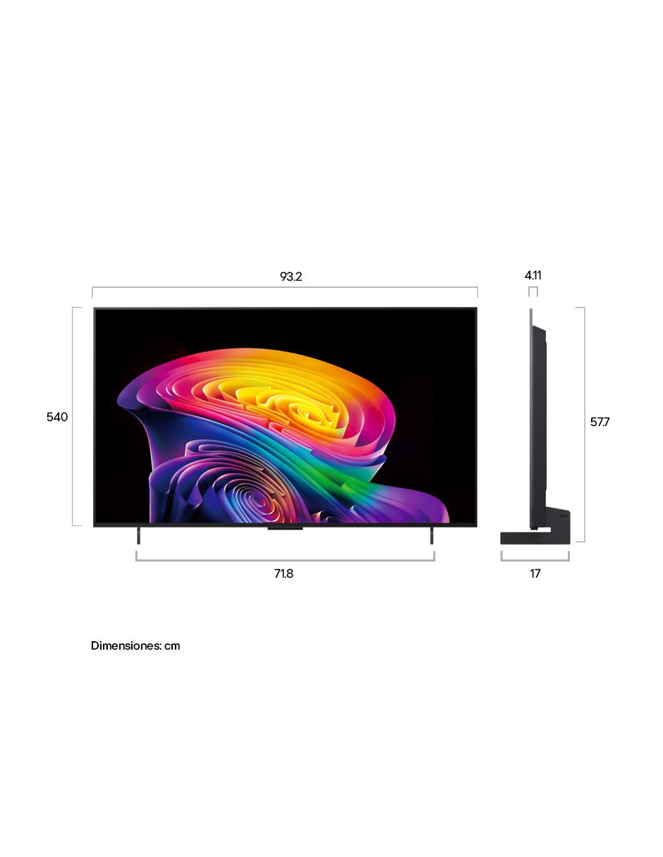 Pantalla Smart TV OLED 42 pulgadas 4K OLED42C6PSA con evo AI 13