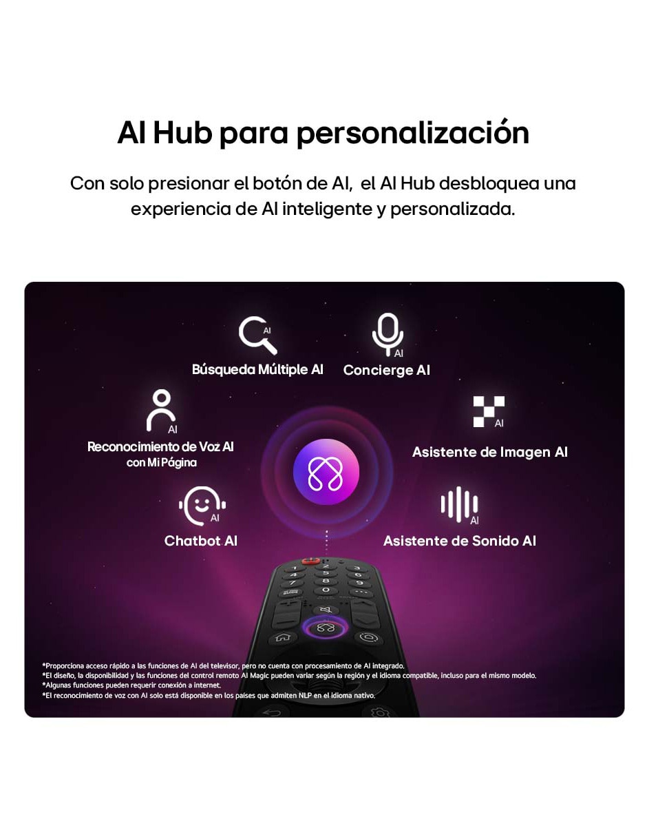 Pantalla Smart TV OLED 42 pulgadas 4K OLED42C6PSA con evo AI 2
