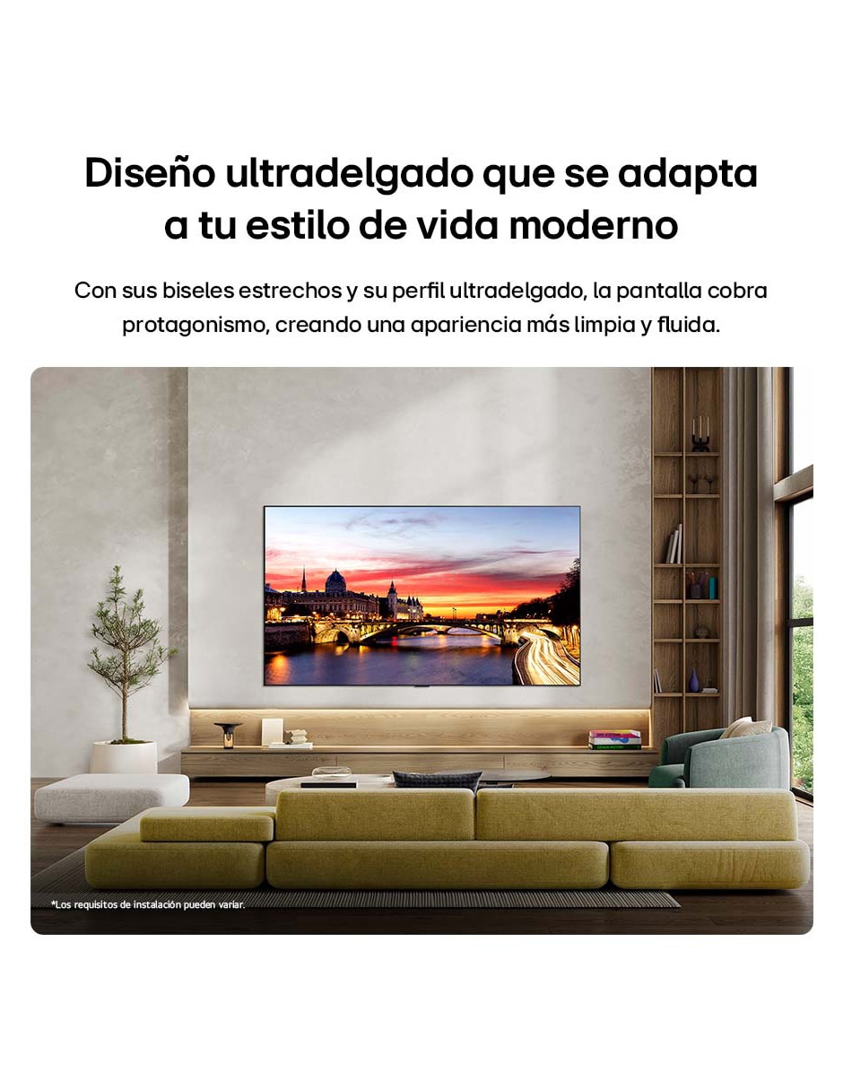 Pantalla Smart TV OLED 42 pulgadas 4K OLED42C6PSA con evo AI 8