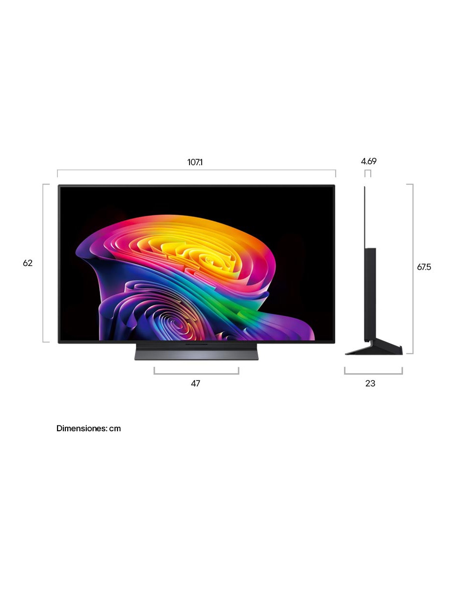 Pantalla Smart TV OLED 48 pulgadas 4K/UHD OLED48C6PSA con evo AI 14