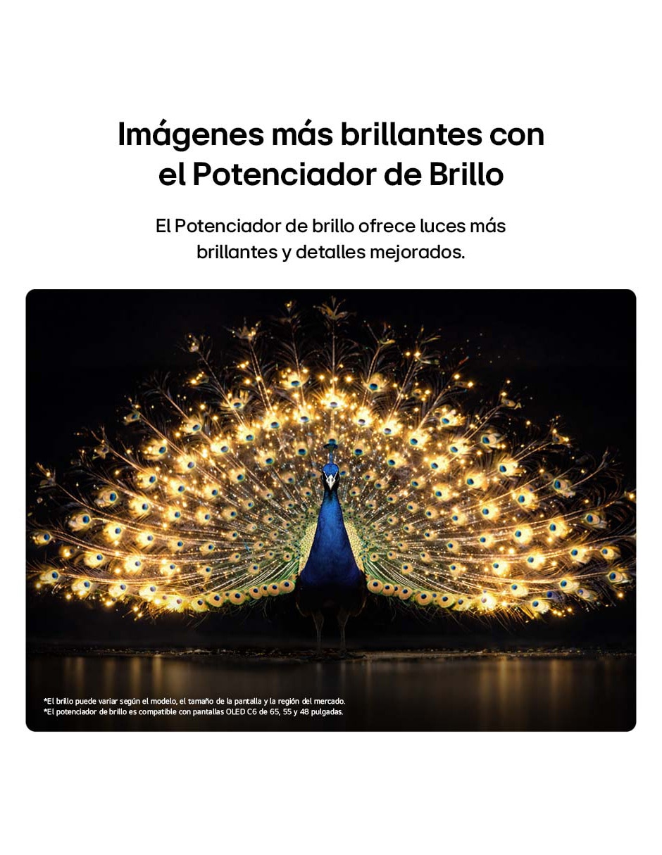 Pantalla Smart TV OLED 48 pulgadas 4K/UHD OLED48C6PSA con evo AI 6