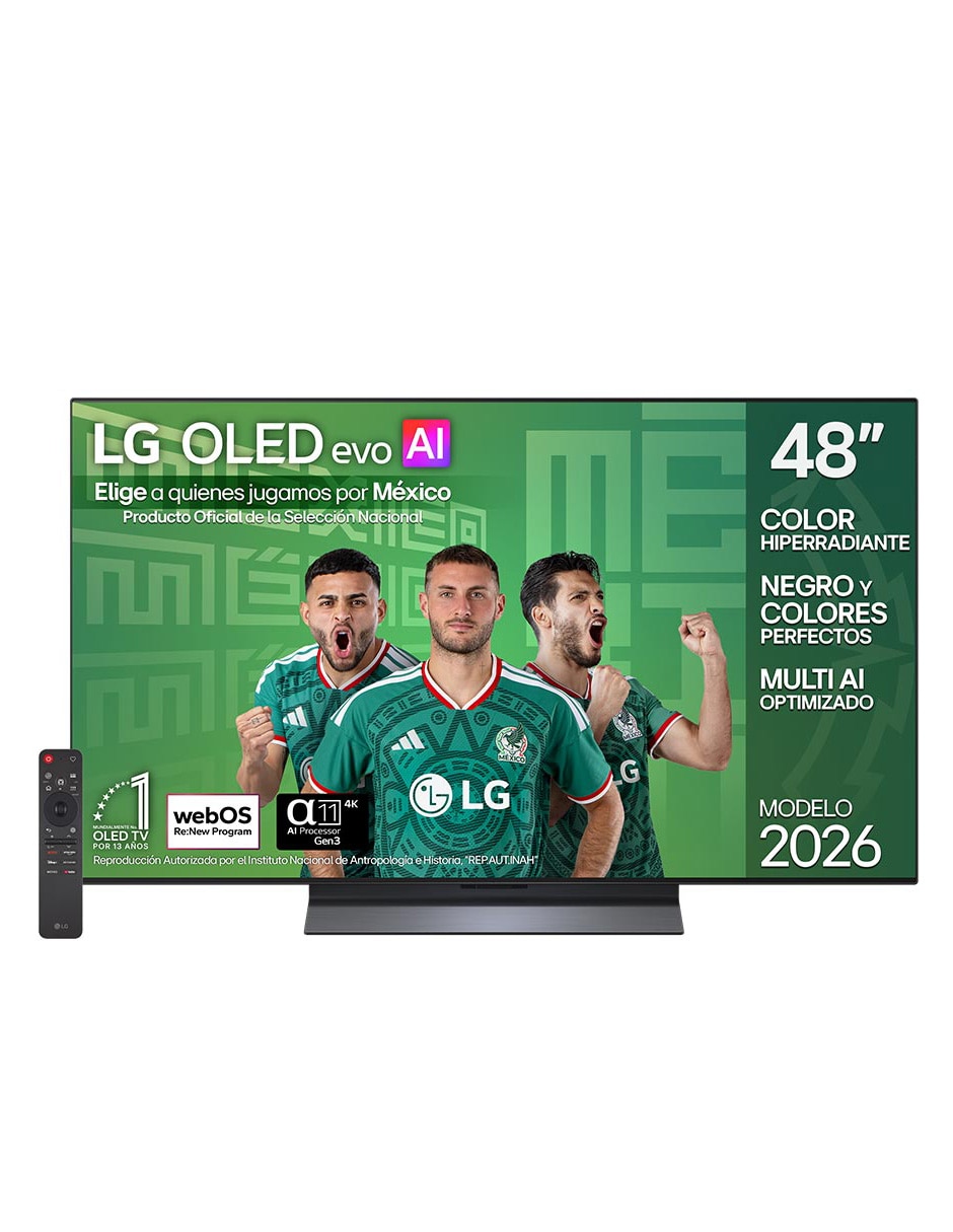 LG Pantalla Smart TV LG OLED 48 pulgadas 4K/UHD OLED48C6PSA con evo AI
