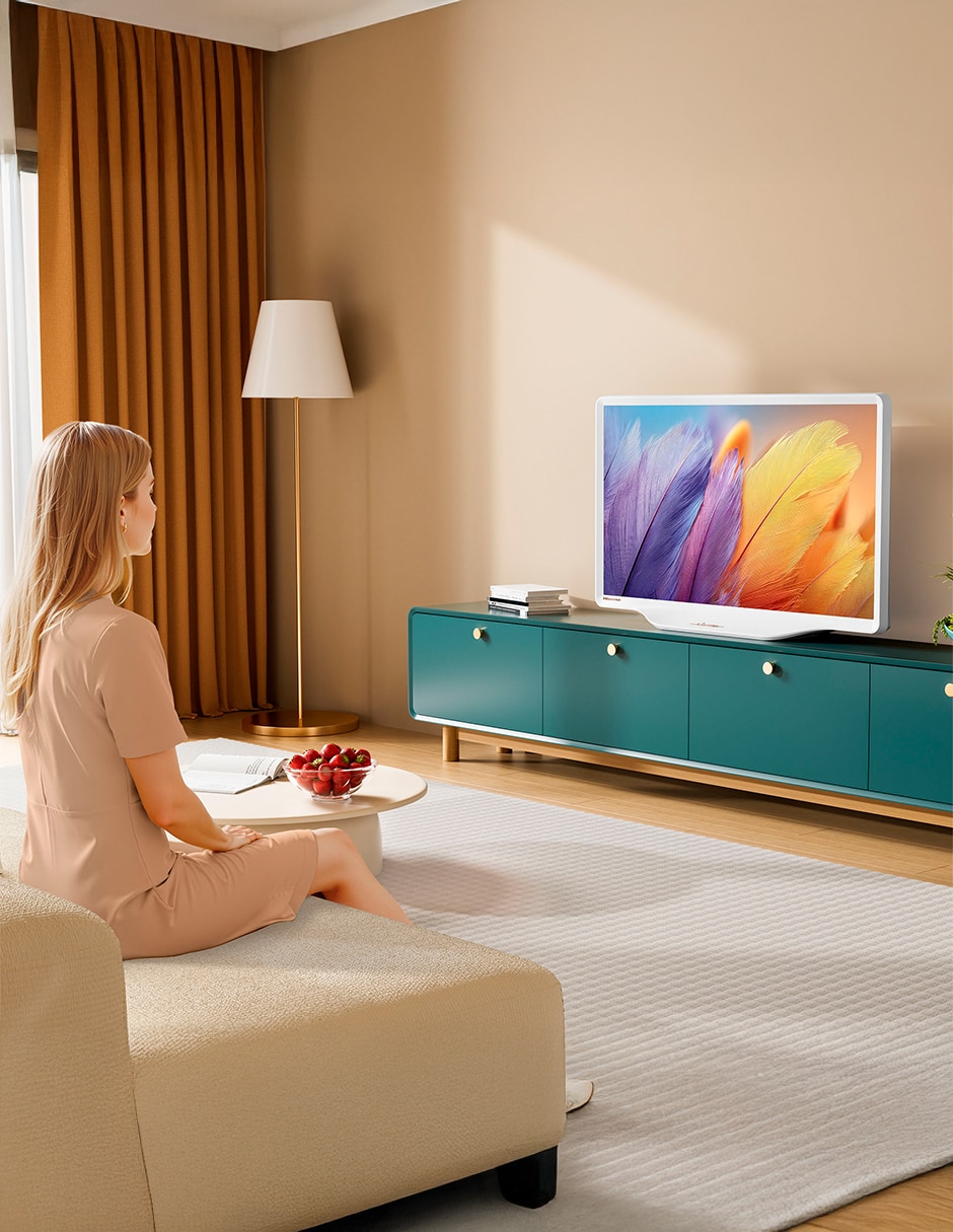 Pantalla Smart TV QLED de 43 pulgadas 4K/UHD 43S5QFM con Fire OS con AI escalado a 4K 3