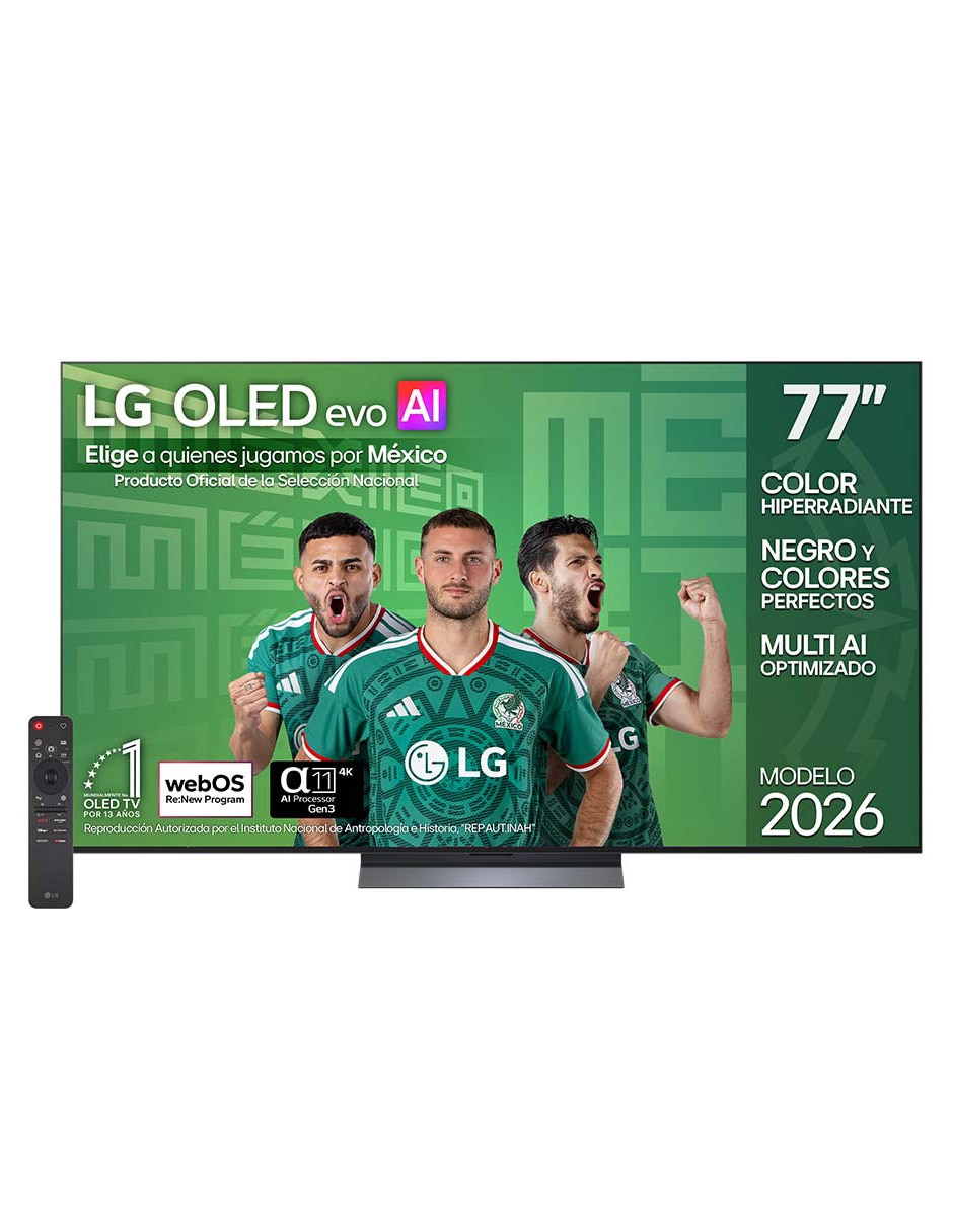LG Pantalla Smart TV LG OLED 77 pulgadas 4K/UHD OLED77C6PSA con evo AI