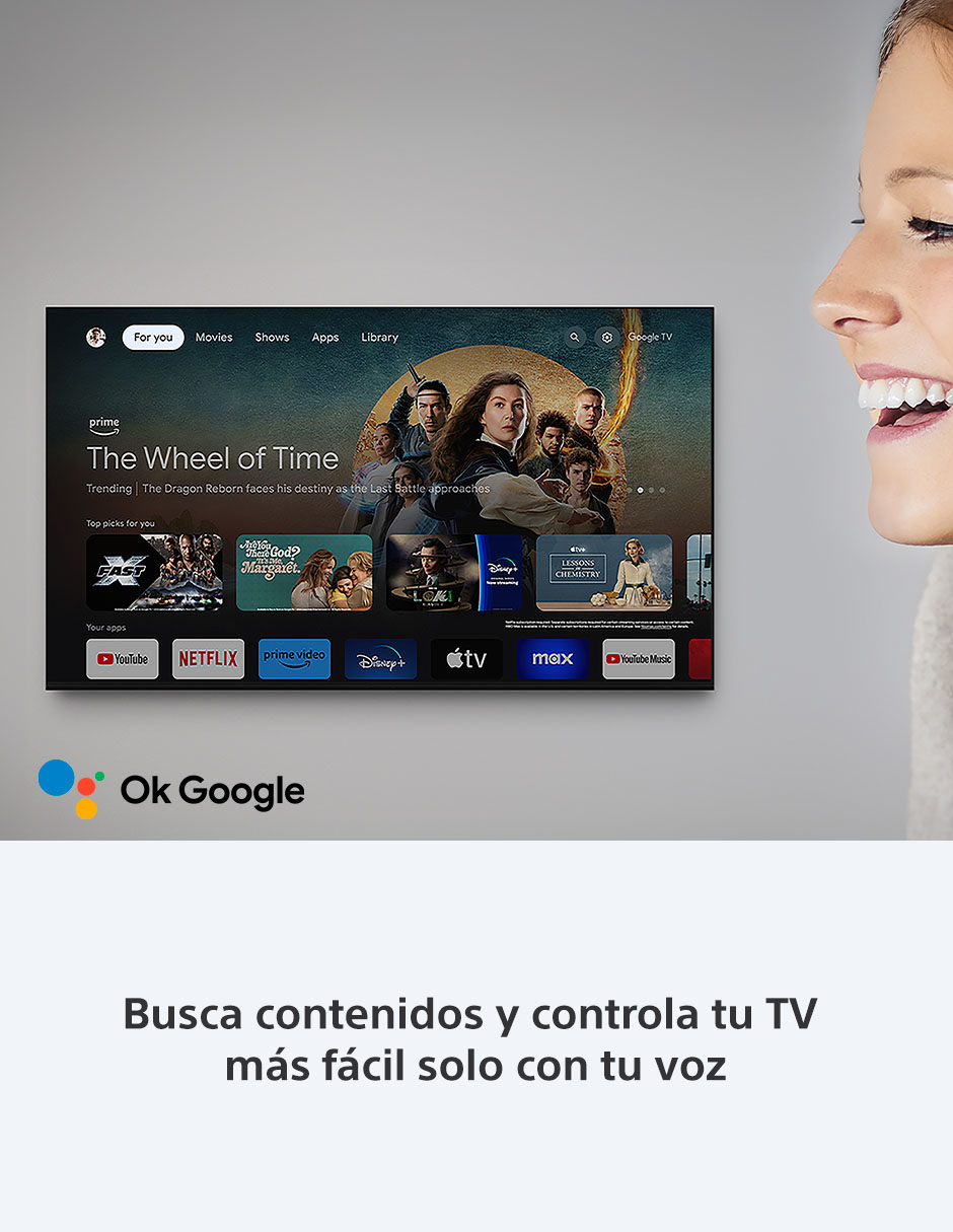 Pantalla Smart TV Sony LCD de 85 pulgadas 4K/UHD Bravia 3 II con Android TV y AI Picture