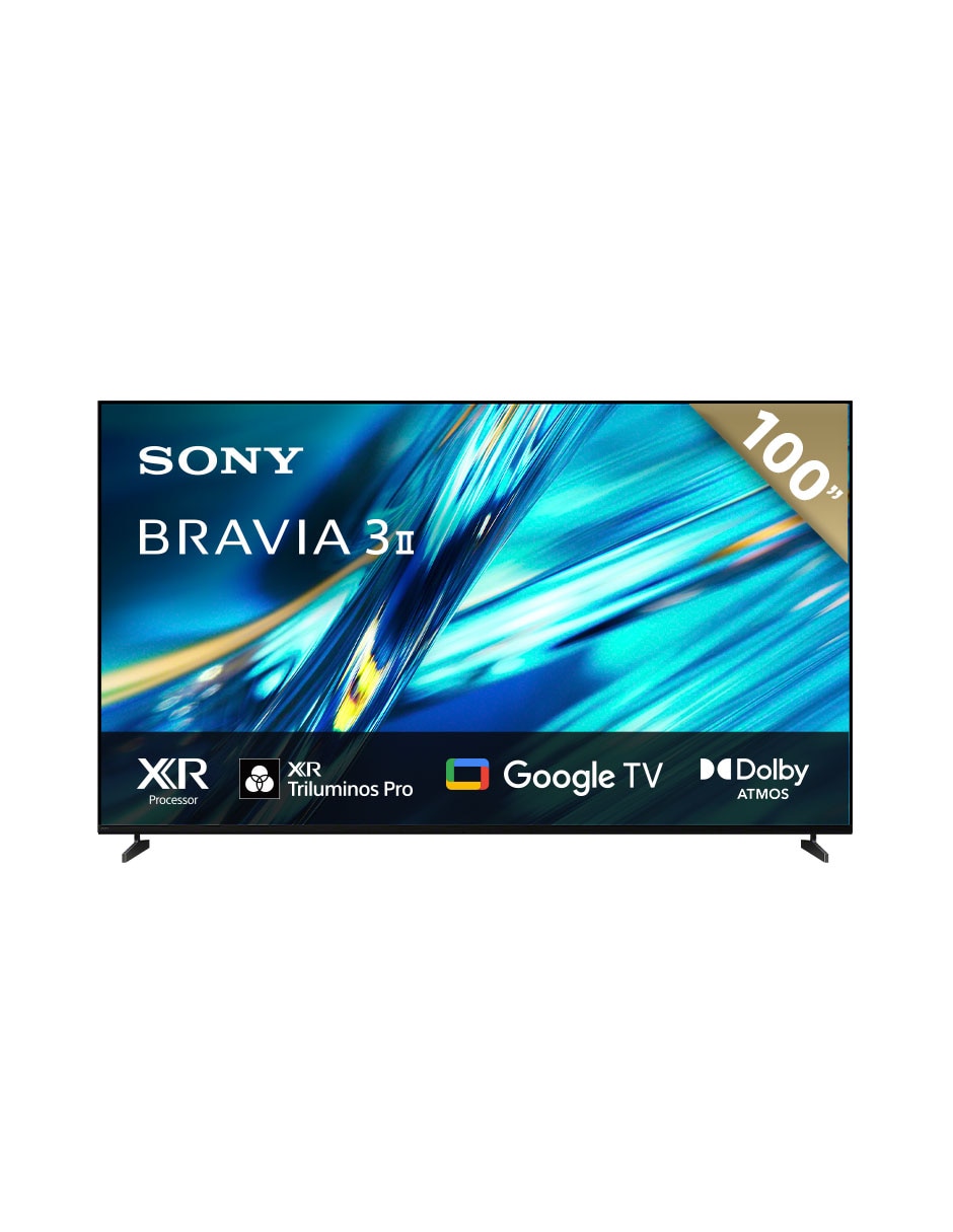 SONY Pantalla Smart TV Sony LCD 100 pulgadas 4K/UHD Bravia 3 II con Android TV y AI Picture