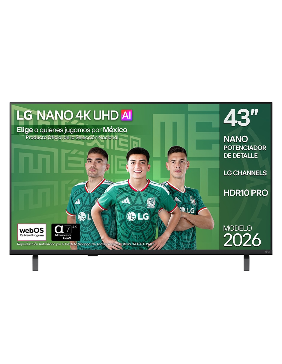 TELEVISION UHD de 4K/UHD 43NU850BPSA con WebOS No aplica con AI webOS 1