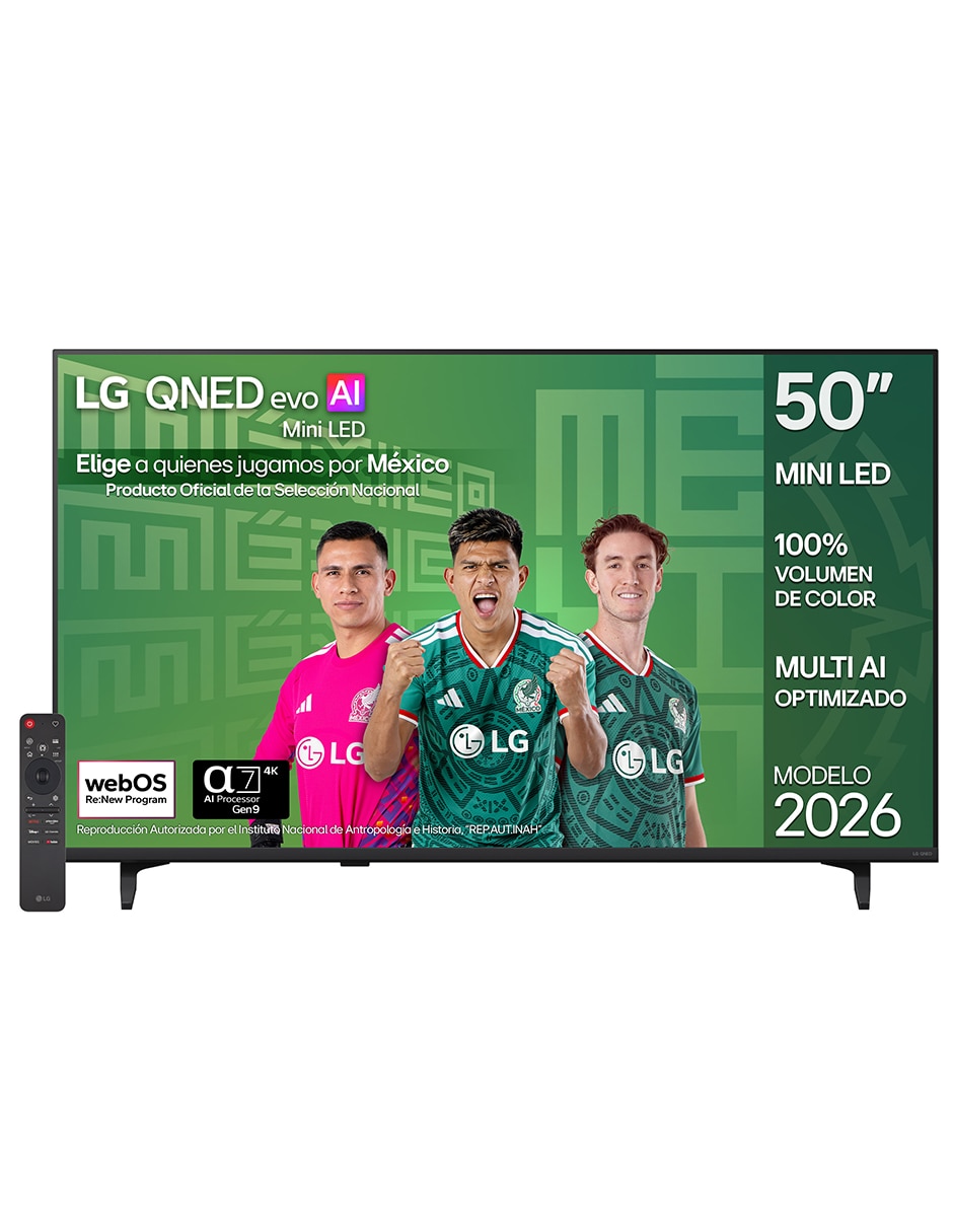 LG Pantalla Smart TV LG Mini LED de 4K 50QNED71BSC con WebOS con AI UPSCALING