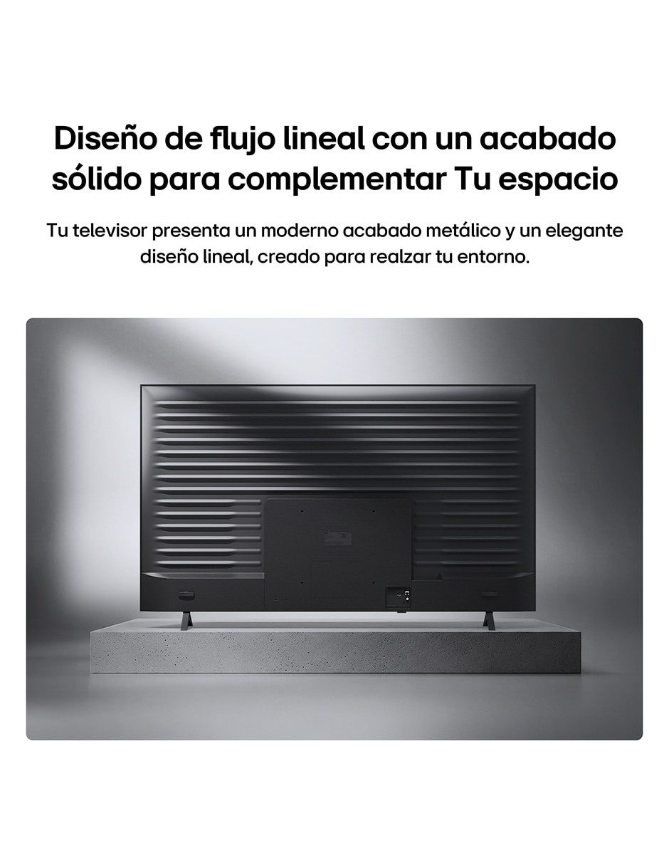 Pantalla Smart TV LG Mini LED de 4K 50QNED71BSC con WebOS con AI UPSCALING