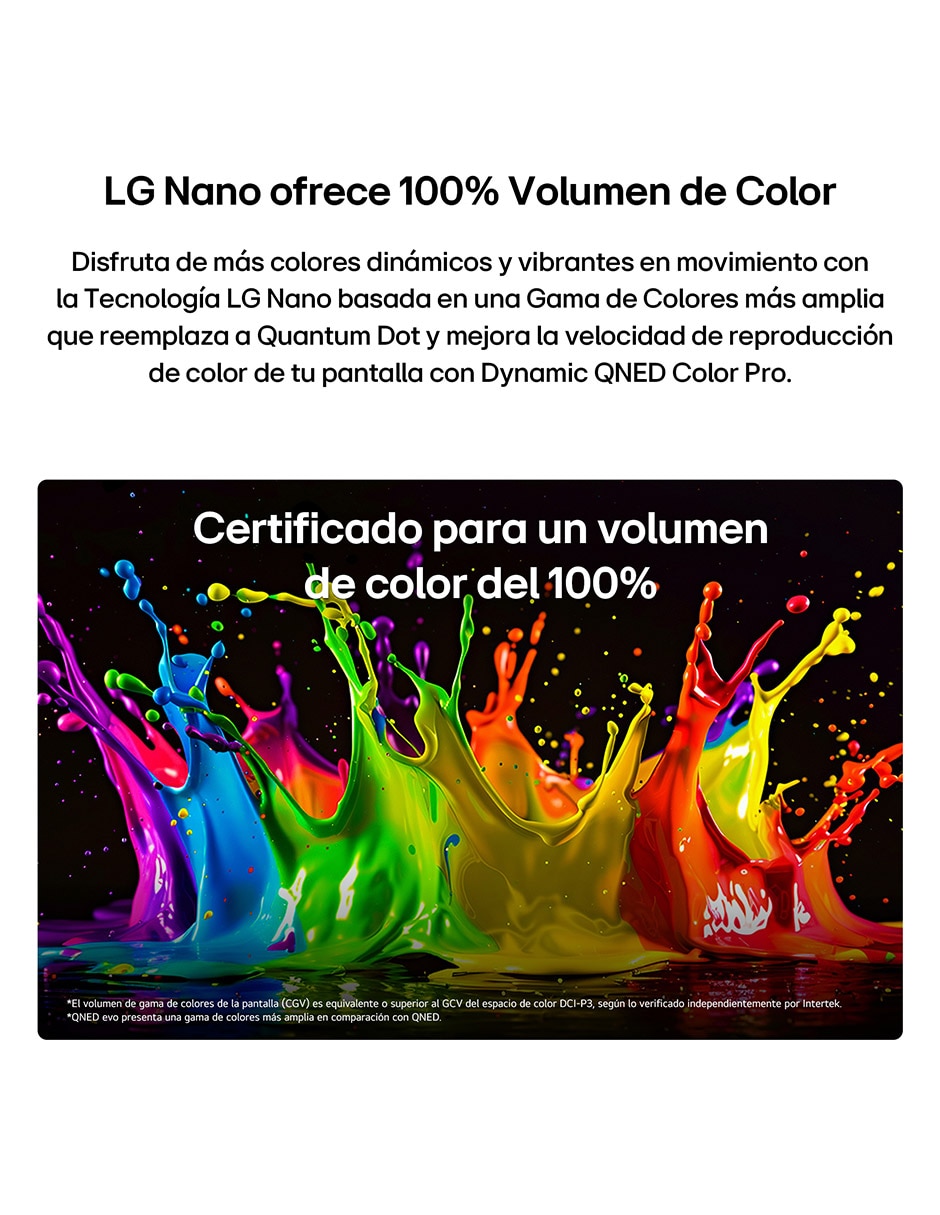 Pantalla Smart TV LG Mini LED de 4K 50QNED71BSC con WebOS con AI UPSCALING