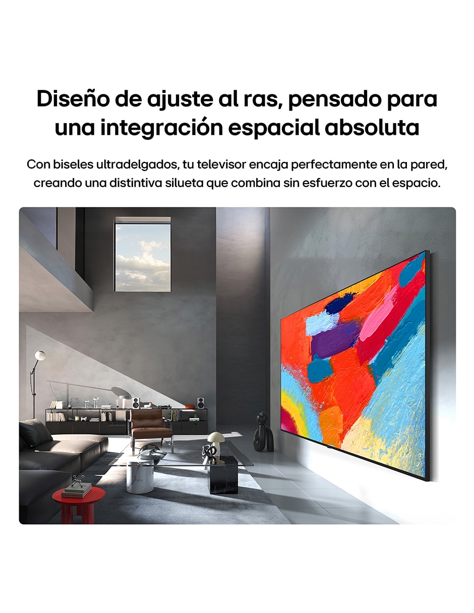 Pantalla Smart TV LG Mini LED de 4K 86MRGB95BSA con WebOS con AI Upscaling