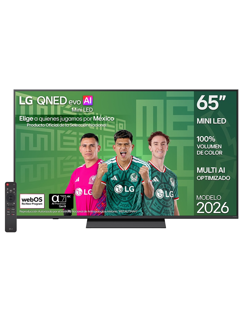 LG Pantalla Smart TV LG QNED de 65 pulgadas 4K 65QNED81BSG con AI Upscaling
