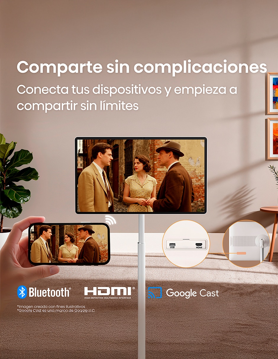 Pantalla Smart TV Hisense LED de 32 4K 32S6S con Google TV