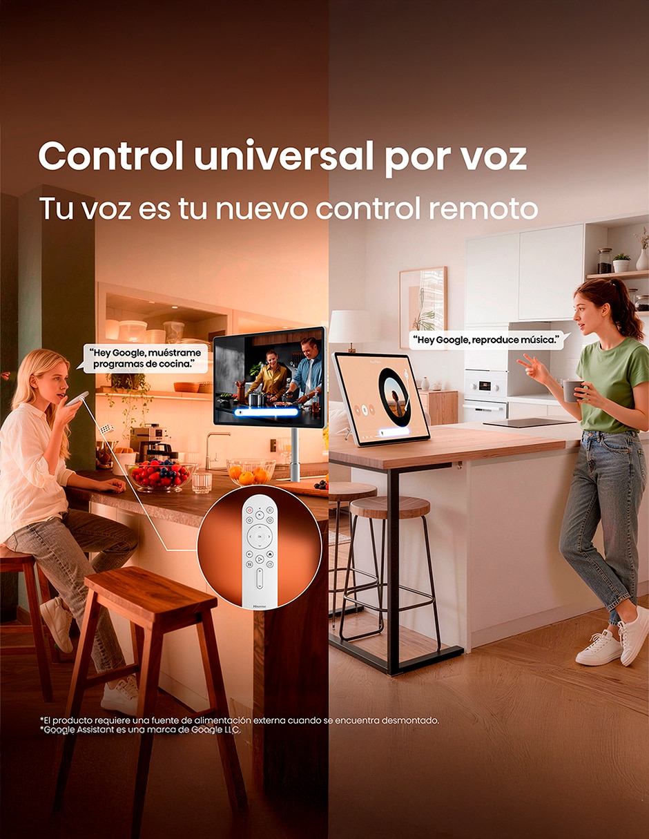 Pantalla Smart TV Hisense LED de 32 4K 32S6S con Google TV