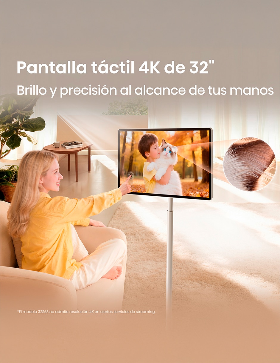 Pantalla Smart TV Hisense LED de 32 4K 32S6S con Google TV