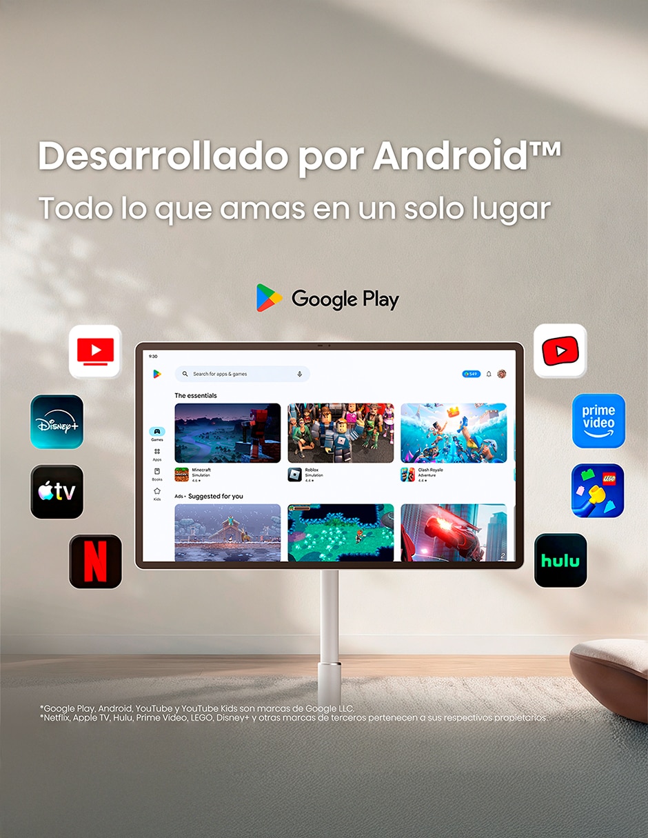 Pantalla Smart TV LED de 32 pulgadas 4K 32S6S con Google TV con No aplica 9