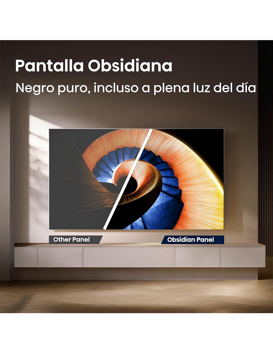 Pantalla Smart TV Hisense Mini LED de 65 pulgadas 4K 65UR8SG con Google TV con Hi-View AI Engine X