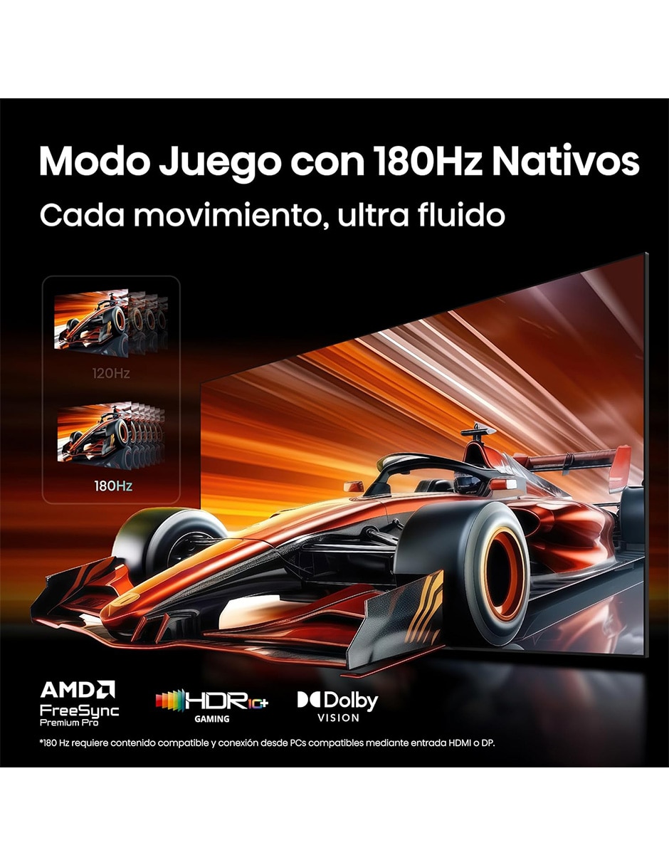 Pantalla smart TV Hisense Mini LED de 55 pulgadas de 4K 55UR8SG con Android TV con Hi-View AI Engine X