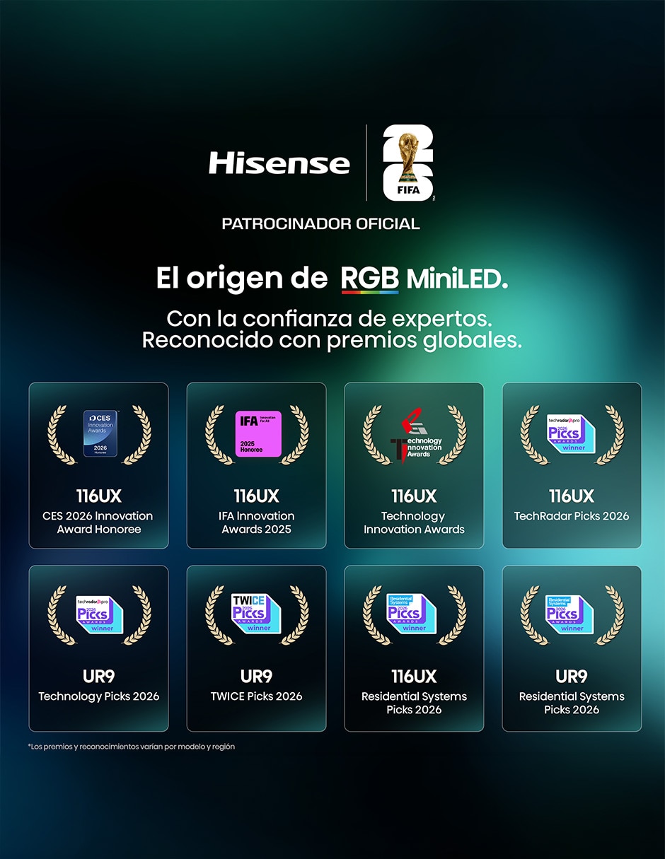 Pantalla smart TV Hisense Mini LED de 100 pulgadas 4k 100UR8SG con Google TV con Hi-View AI Engine X
