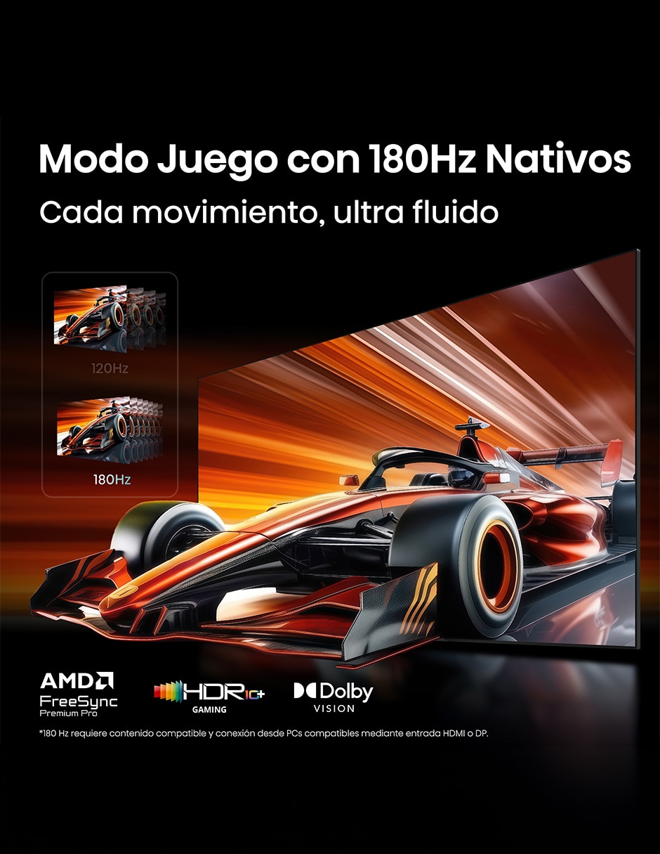 Pantalla smart TV Hisense Mini LED de 100 pulgadas 4k 100UR8SG con Google TV con Hi-View AI Engine X
