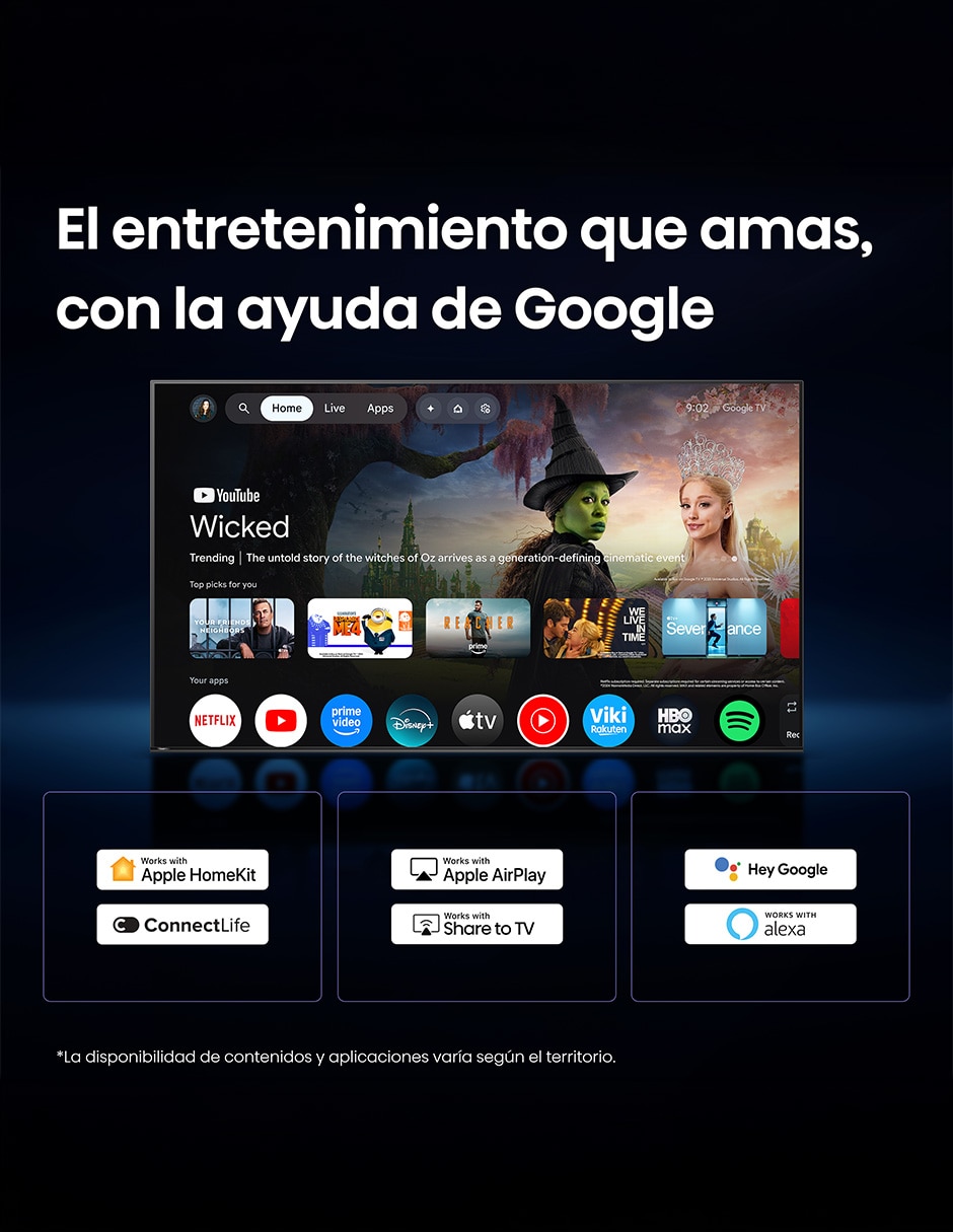 Pantalla smart TV Hisense Mini LED de 100 pulgadas 4k 100UR8SG con Google TV con Hi-View AI Engine X