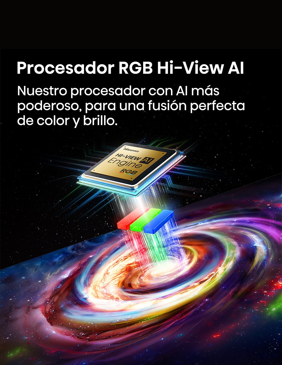 Pantalla smart TV Hisense Mini LED de 100 pulgadas 4k 100UR8SG con Google TV con Hi-View AI Engine X