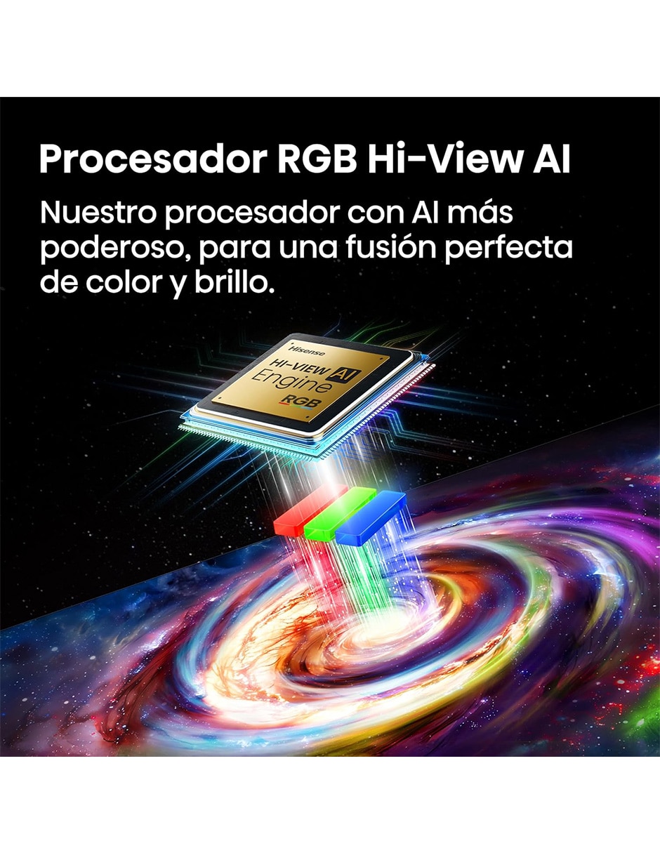 Pantalla Smart TV Hisense MiniLED de 85 pulgadas 4K 85UR8SG con Google TV con Hi-View AI Engine X
