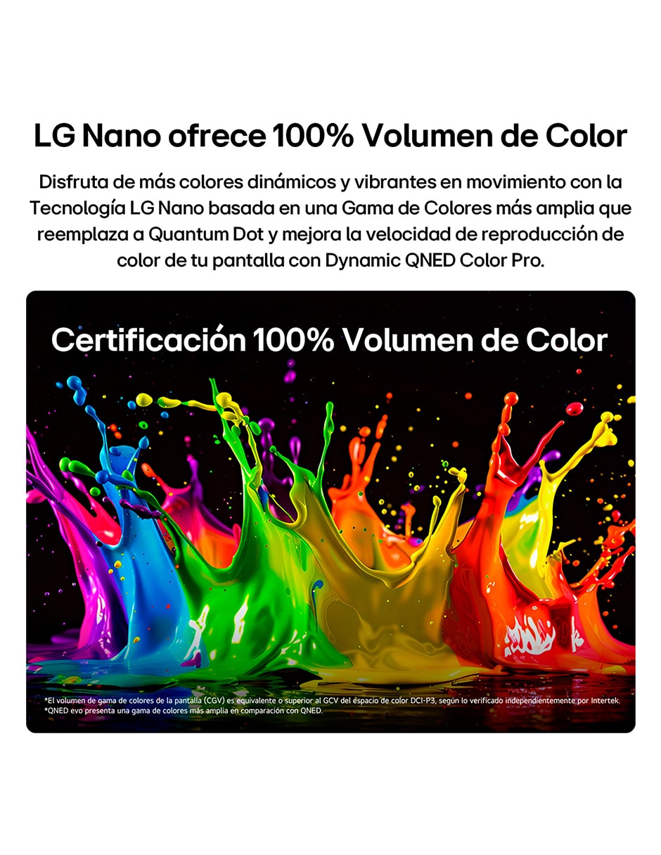 Pantalla Smart TV LG de 115 pulgadas 4K 115QNED90BS con WebOS con evo AI
