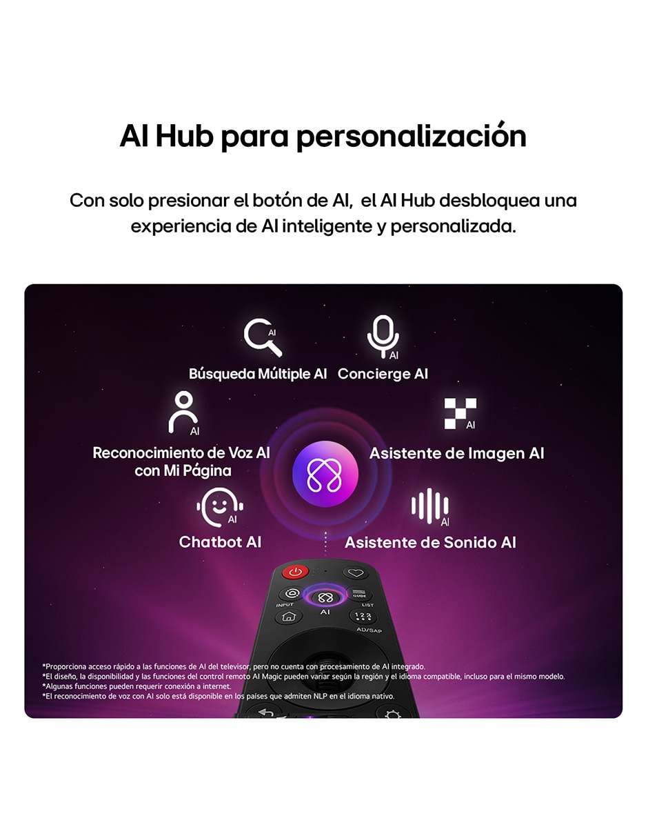 Pantalla Smart TV LG de 115 pulgadas 4K 115QNED90BS con WebOS con evo AI