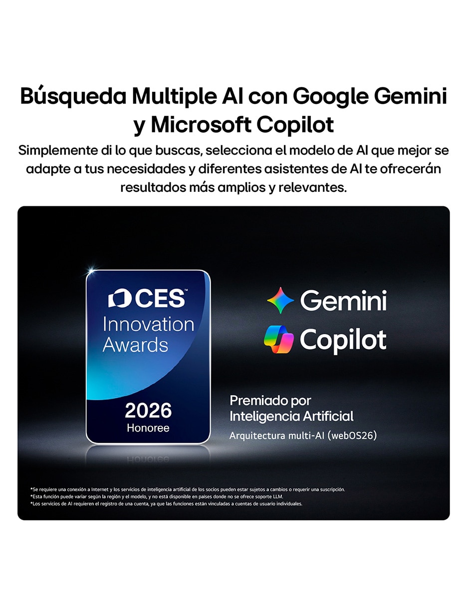 Pantalla Smart TV LG de 115 pulgadas 4K 115QNED90BS con WebOS con evo AI