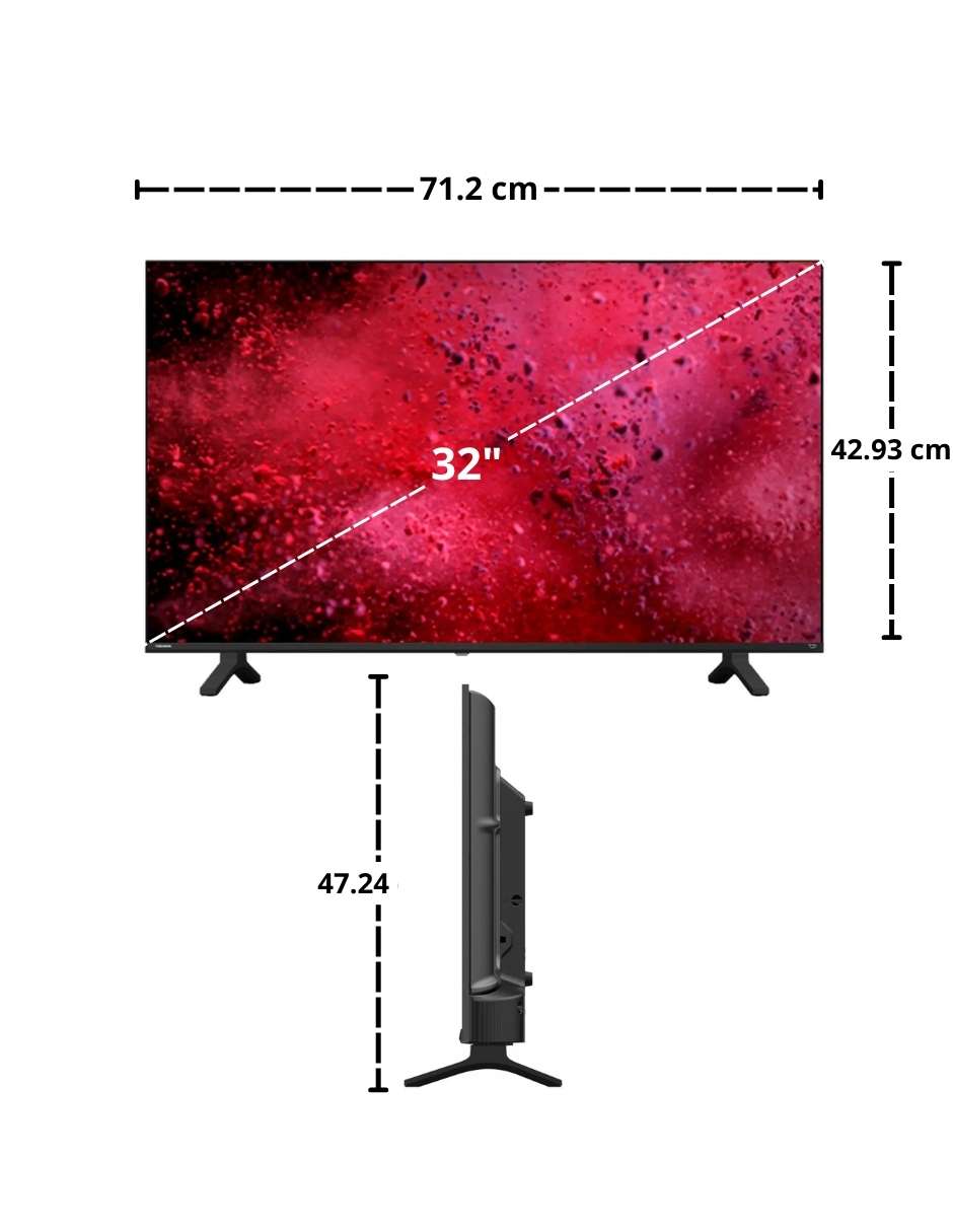 Pantalla Smart TV LED de Full HD 32V35KC con Android TV 3