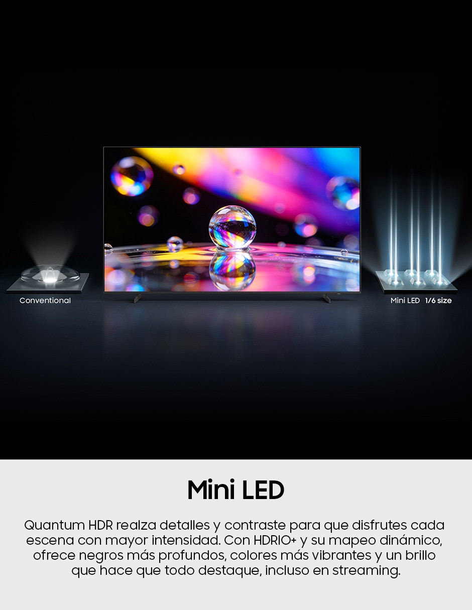 Pantalla Smart TV Mini LED de 4K UN43M75HAFXZX con Tizen con AI Escalado a 4K 6
