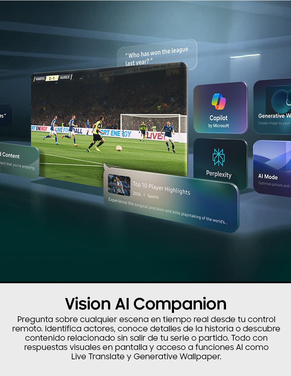 Pantalla Smart TV Mini LED de 4K UN43M75HAFXZX con Tizen con AI Escalado a 4K 8