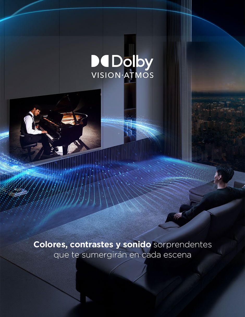 Pantalla Smart TV QLED de 65 pulgadas 4K/UHD 65Q65L con Google TV 6