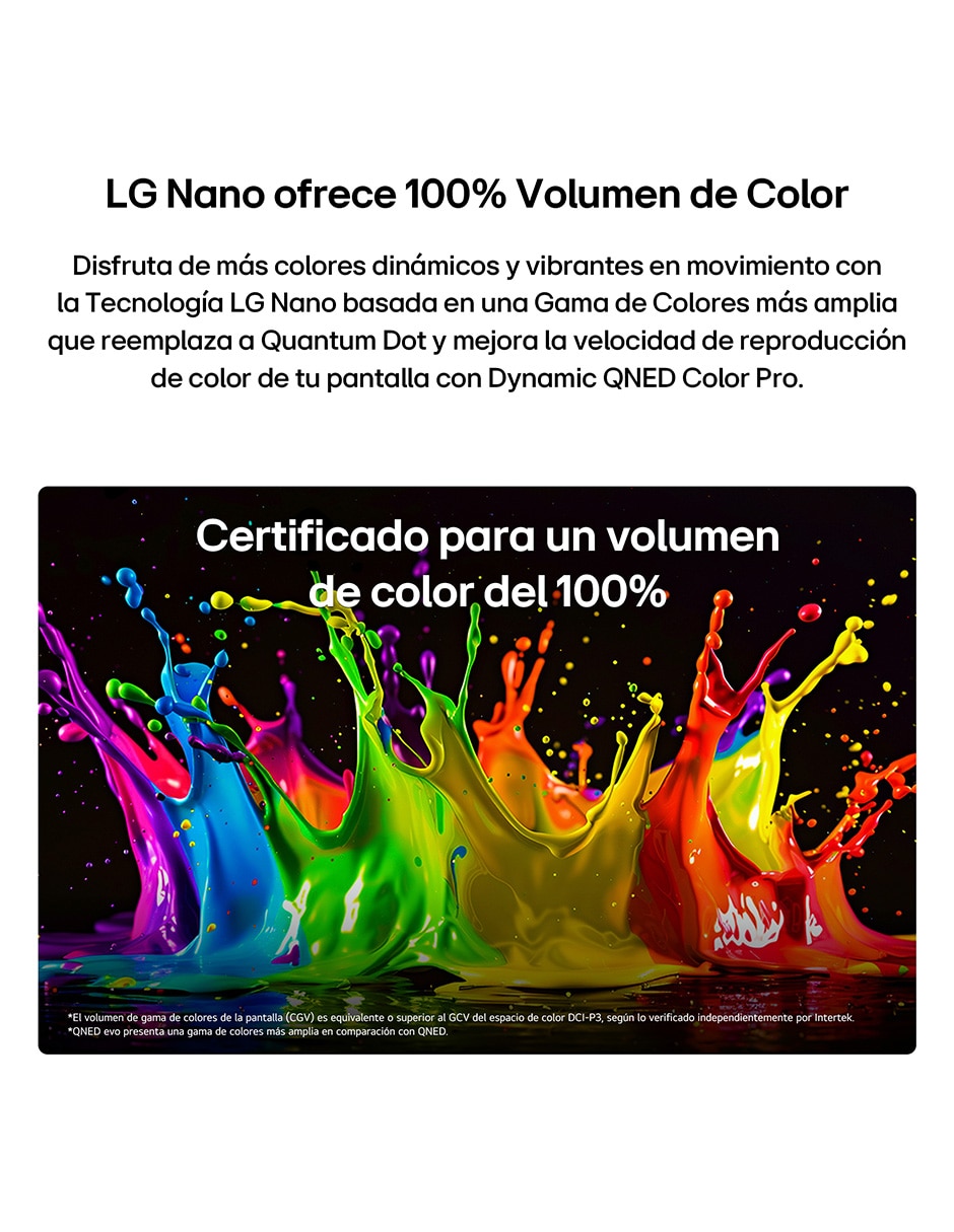 Pantalla Smart TV Lg mini led de 4K 75qned81bsg con webos con evo ai
