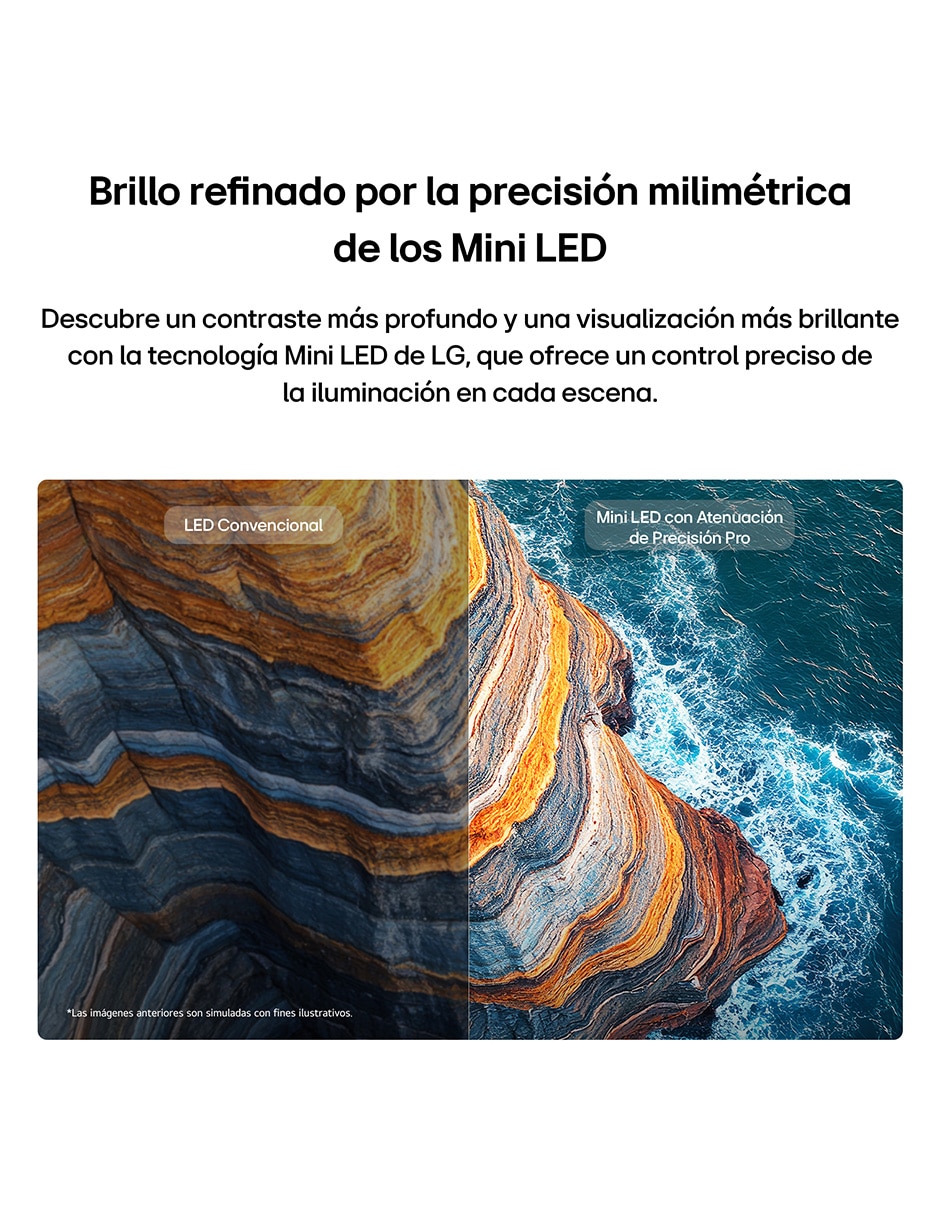Pantalla Smart TV Lg mini led de 4K 75qned81bsg con webos con evo ai
