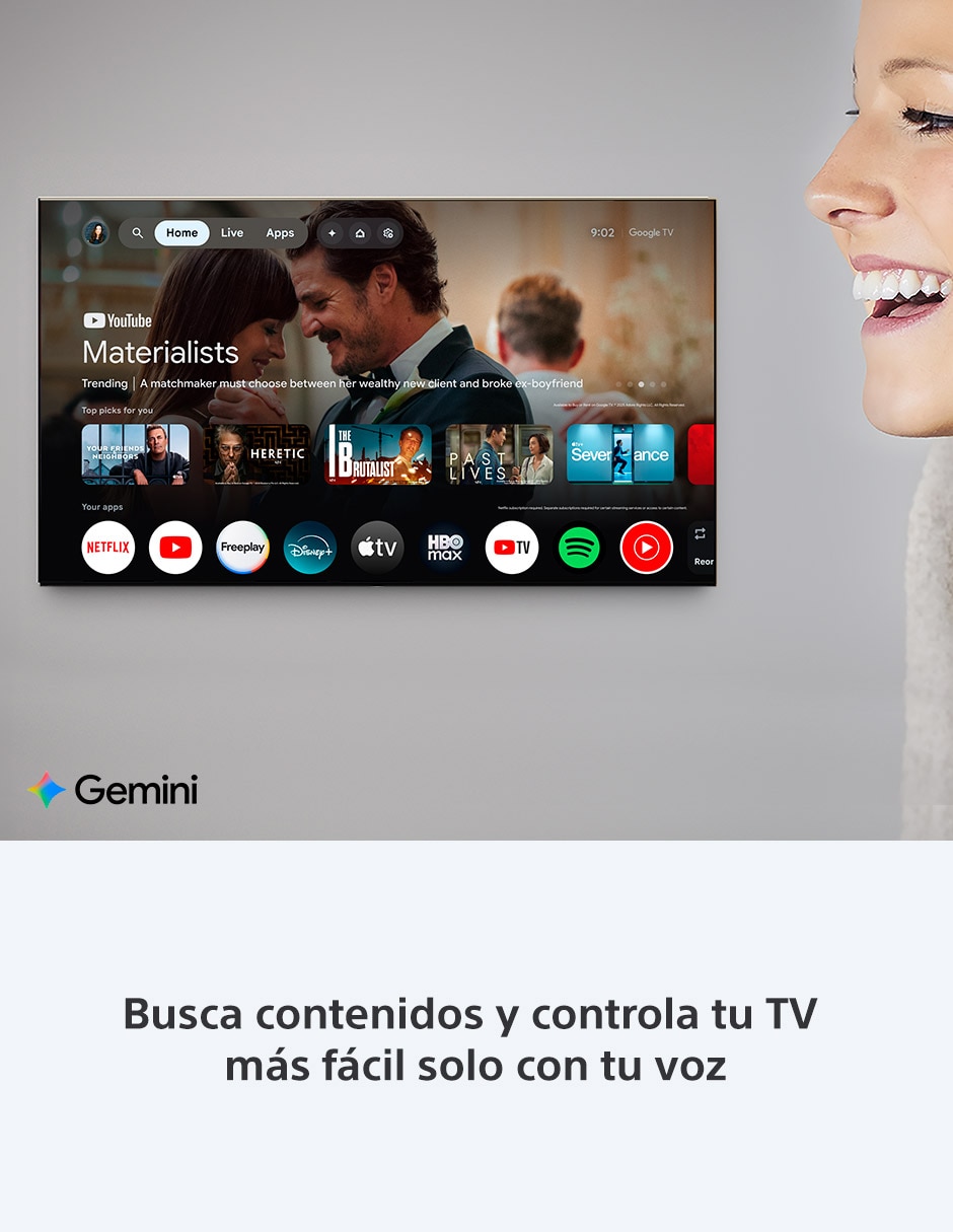 Pantalla smart TV OLED de 77 pulgadas 4K/UHD Bravia 6 con Google TV  AI Picture
