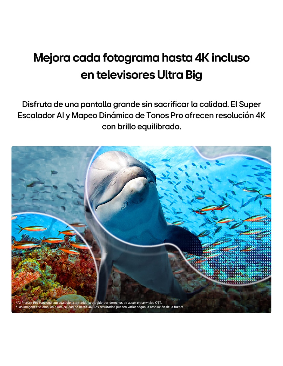 Pantalla Nano UHD de 98 pulgadas 4K 98NU855BPSB con WebOS con AI webOS 15