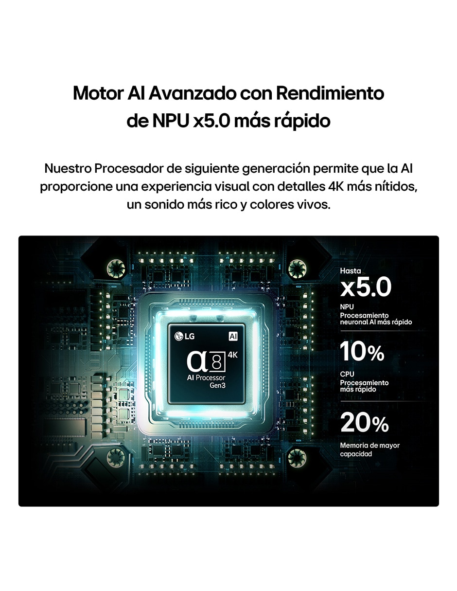 Pantalla Nano UHD de 98 pulgadas 4K 98NU855BPSB con WebOS con AI webOS 5